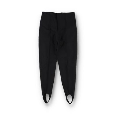 Bottega Veneta Black Structured Cotton Stirrup Trousers