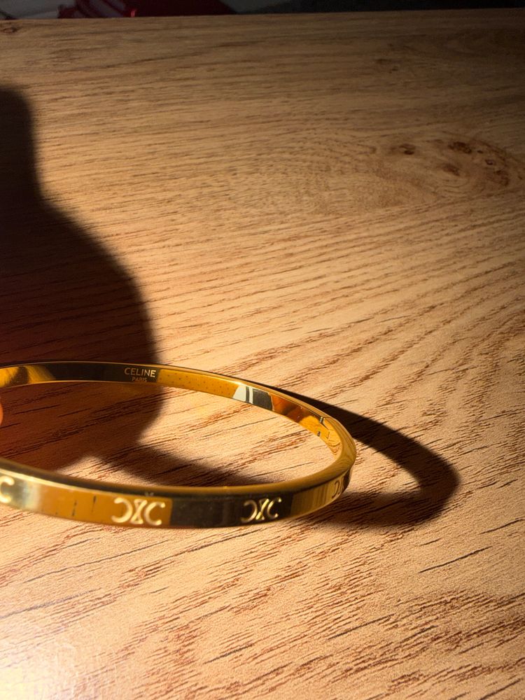 Celine Gold Bangle Bracelet