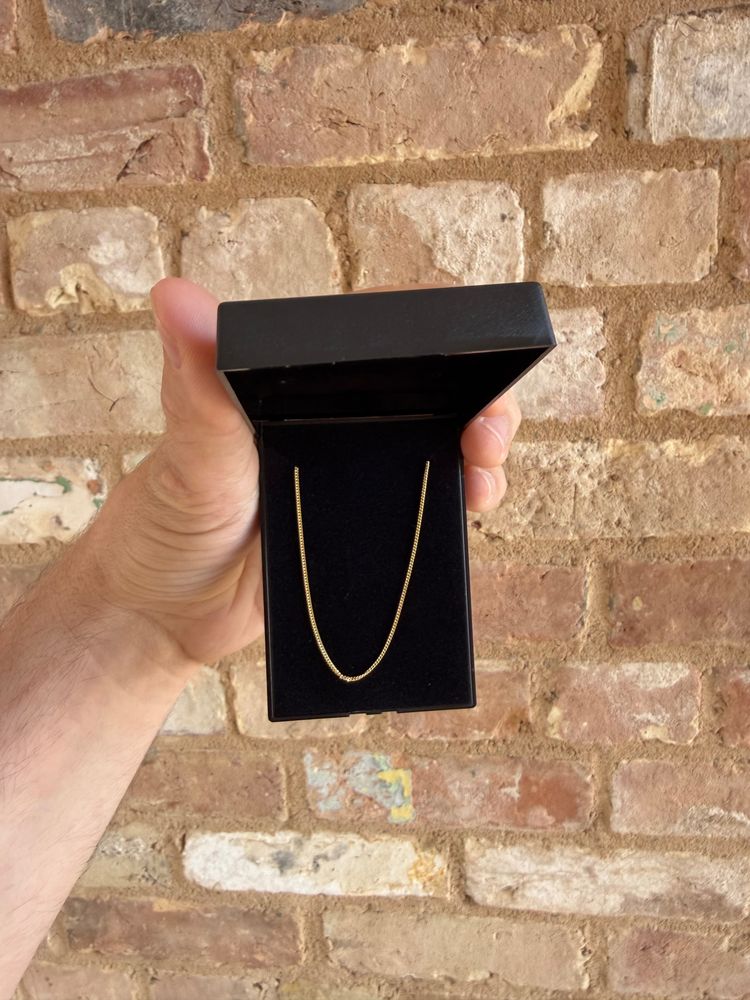 18” 925 silver 18ct Gold plated Chain