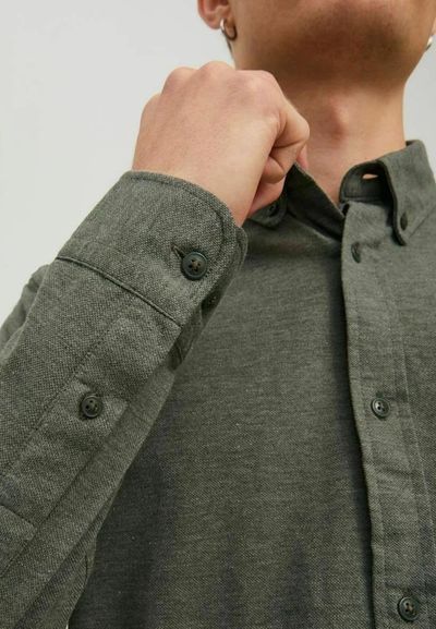 Jack & Jones Long Sleeves Shirt For Men (JJECLASSIC MELANGE) in 4 Colours, L-XL 10