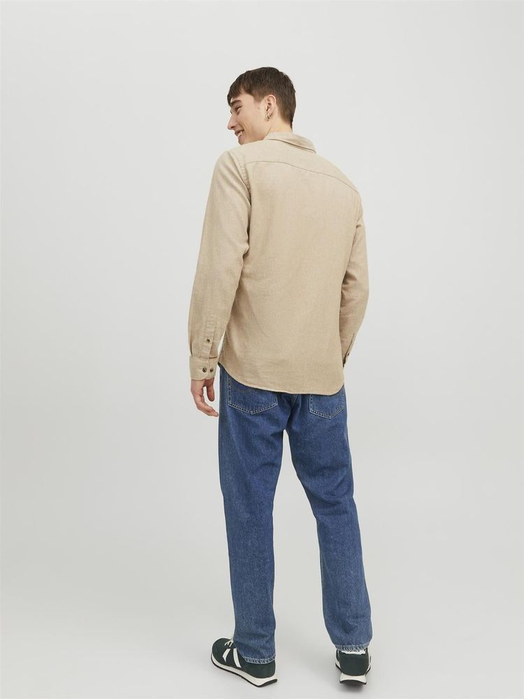 Jack & Jones Long Sleeves Shirt For Men (JJECLASSIC MELANGE) in 4 Colours, L-XL 23