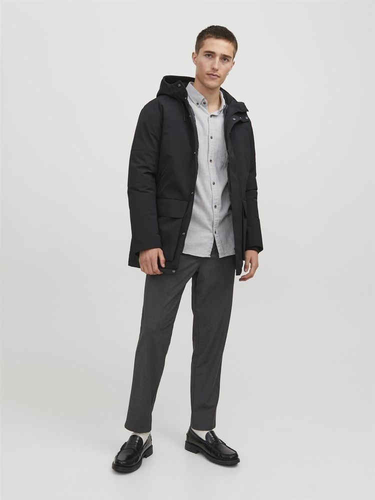 Jack & Jones Long Sleeves Shirt For Men (JJECLASSIC MELANGE) in 4 Colours, L-XL 15