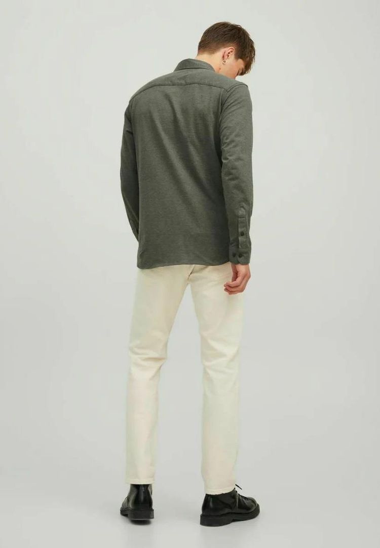 Jack & Jones Long Sleeves Shirt For Men (JJECLASSIC MELANGE) in 4 Colours, L-XL 6