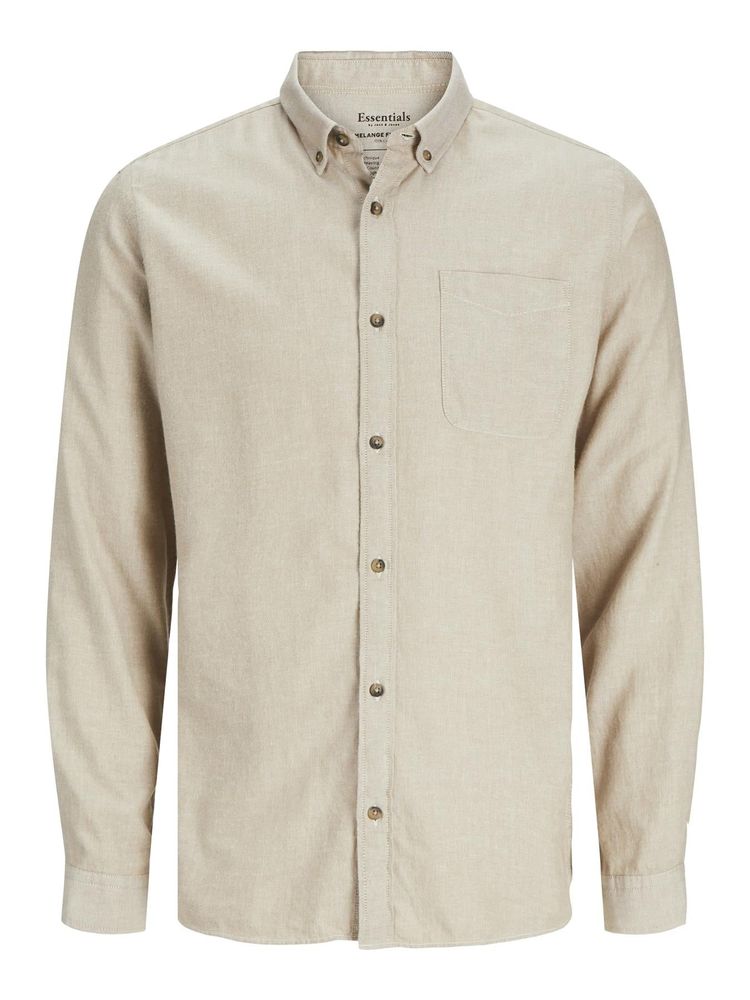 Jack & Jones Long Sleeves Shirt For Men (JJECLASSIC MELANGE) in 4 Colours, L-XL 20