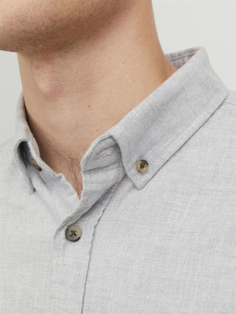 Jack & Jones Long Sleeves Shirt For Men (JJECLASSIC MELANGE) in 4 Colours, L-XL 8