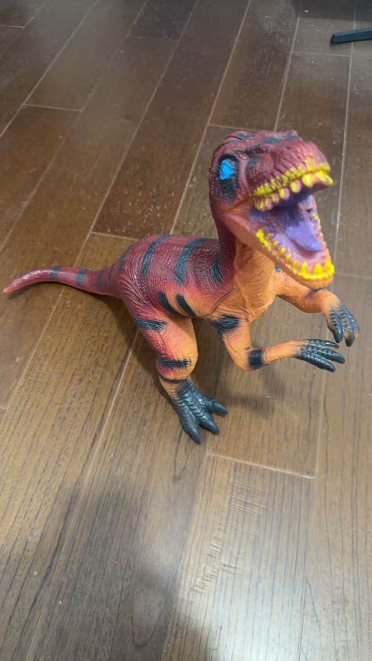 Red And Black Dinosaur Toy image 2