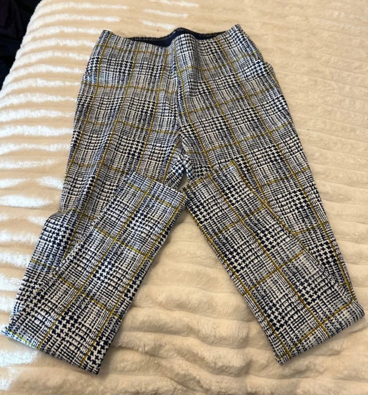 Plaid Patterned Pants