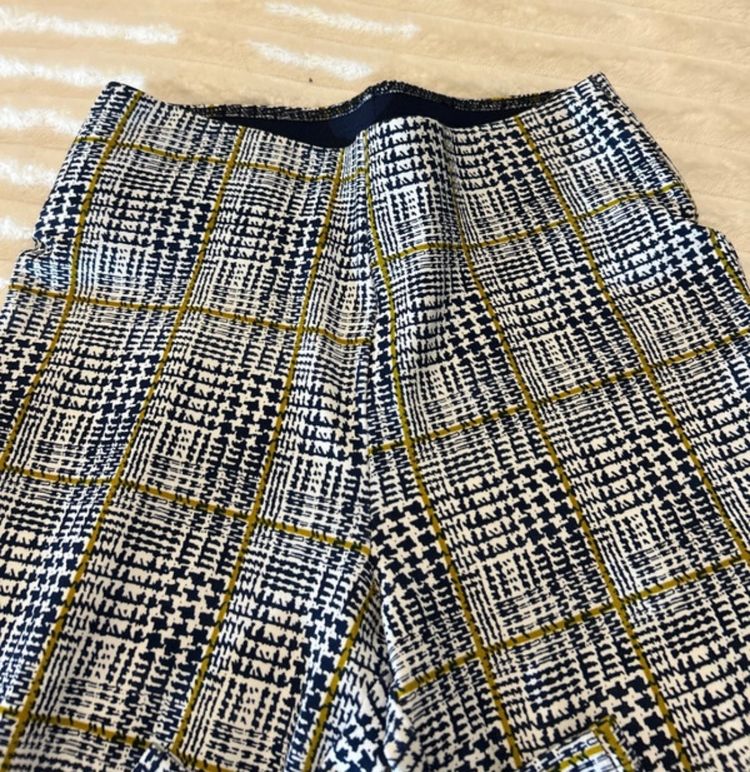 Plaid Patterned Pants obraz 2