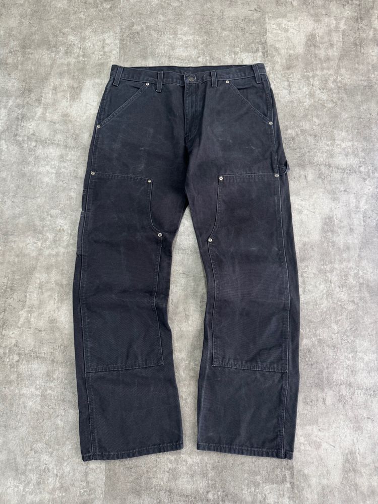 Dickies Black Relaxed Straight Work Pants 3