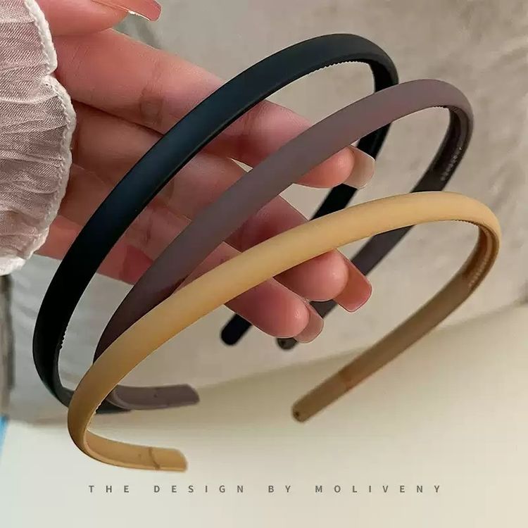 Set Of Plain Solid Color Headbands image 1