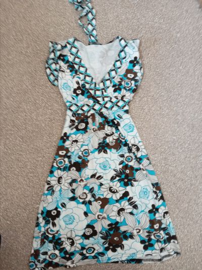 2000s Floral Print Dress