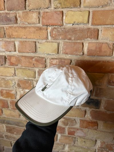 White Cap gore Tex sport With Green Trim