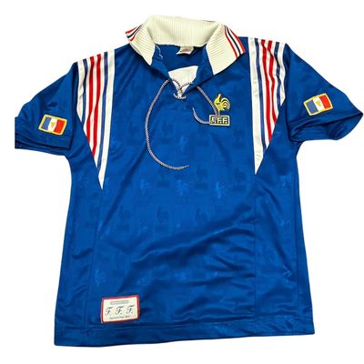 Blue Short Sleeve Sports Jersey With Collar