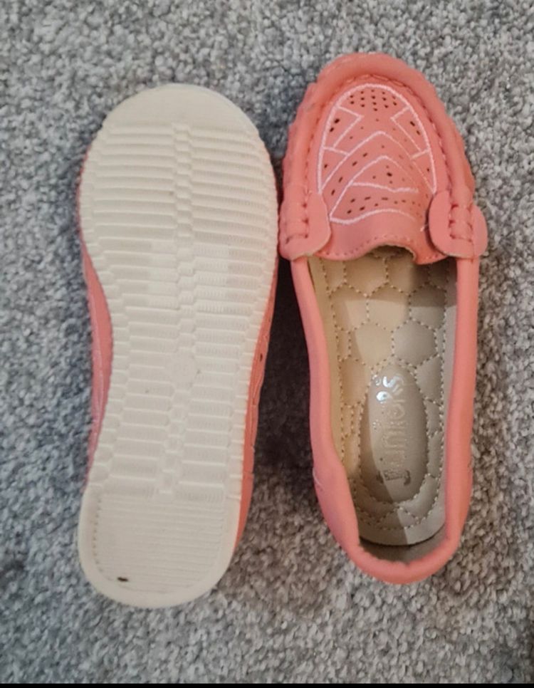 Junior Coral Pink Loafers 4