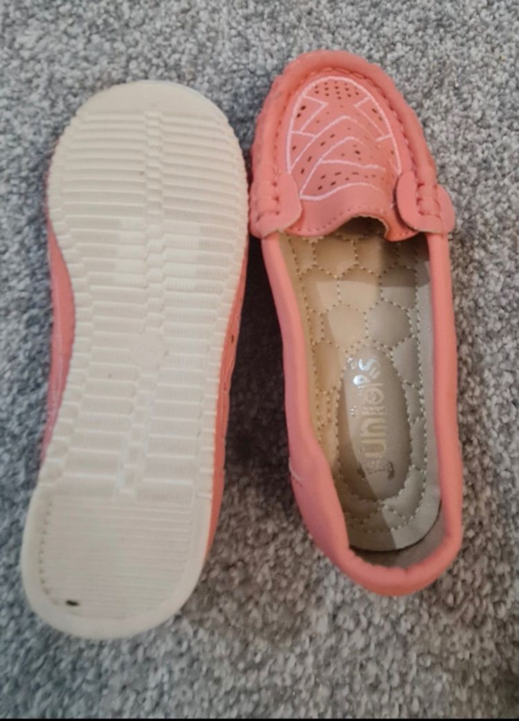 Junior Coral Pink Loafers 3