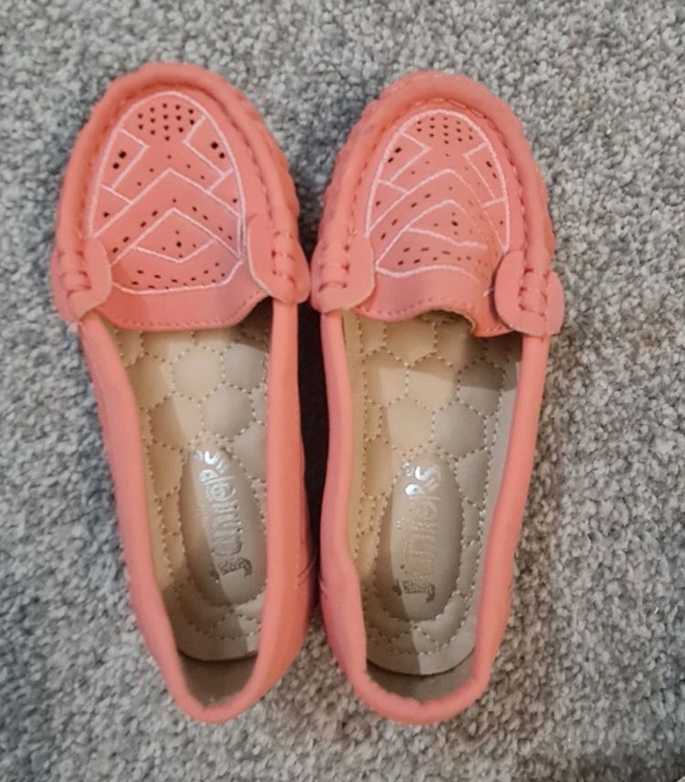 Junior Coral Pink Loafers 2
