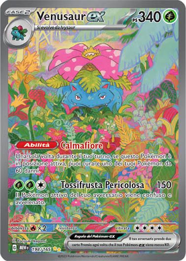 Venusaur EX 198/165 Alternative Art - ITA - Scarlatto e Violetto - 151  obraz 1