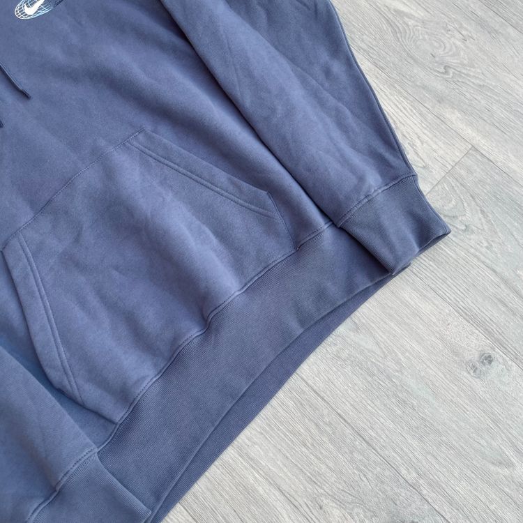 Nike World Tour Fleece Tracksuit Hoodie Sweatpants Joggers Set - Blue image 6