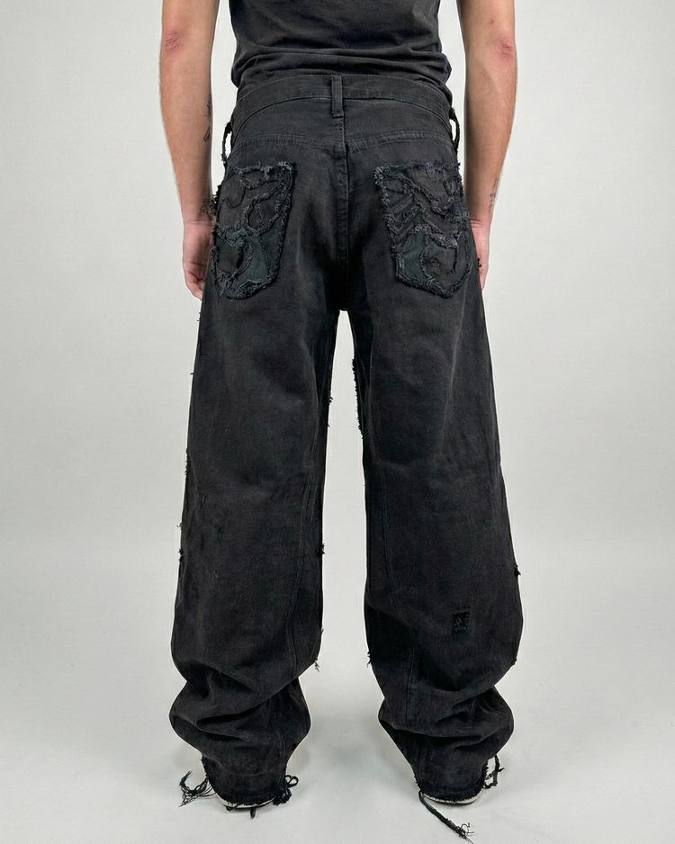 Jeans Carpenter Camouflage Patchwork Leather image 4