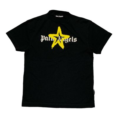 Palm Angels Medium Tee Star Sprayed Black T-Shirt