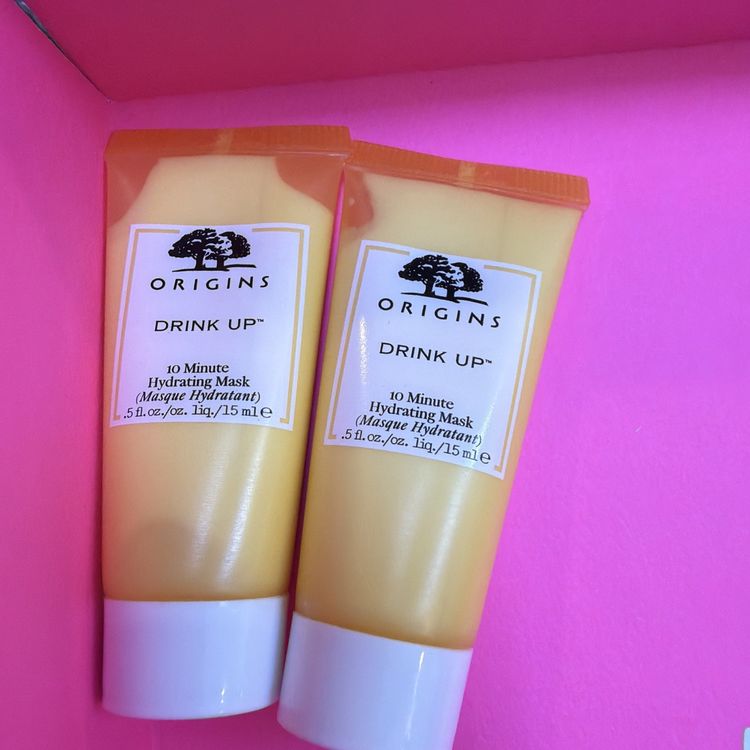 ORIGINS Drink Up 10 Minute Hydrating Mask with Apricot 2x15ml Brand New Unboxed image 1