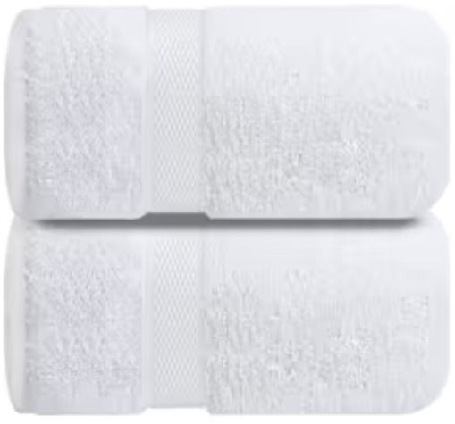 Infinitee Xclusives Premium Bath Sheets Set of 2 Extra Large Bath Towels (90x180cm), 100% Cotton Super Absorbent, Quick-Dry Bath Sheet for Hotel & Spa |Brilliant White|