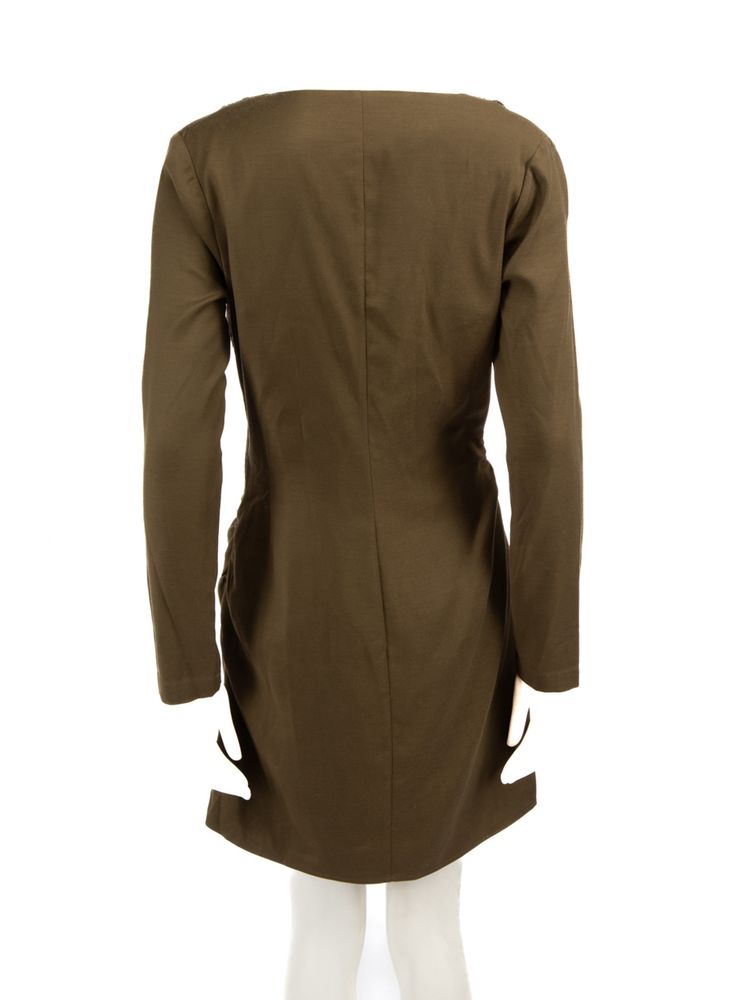 Cult Gaia Khaki Draped Neck Dress 2