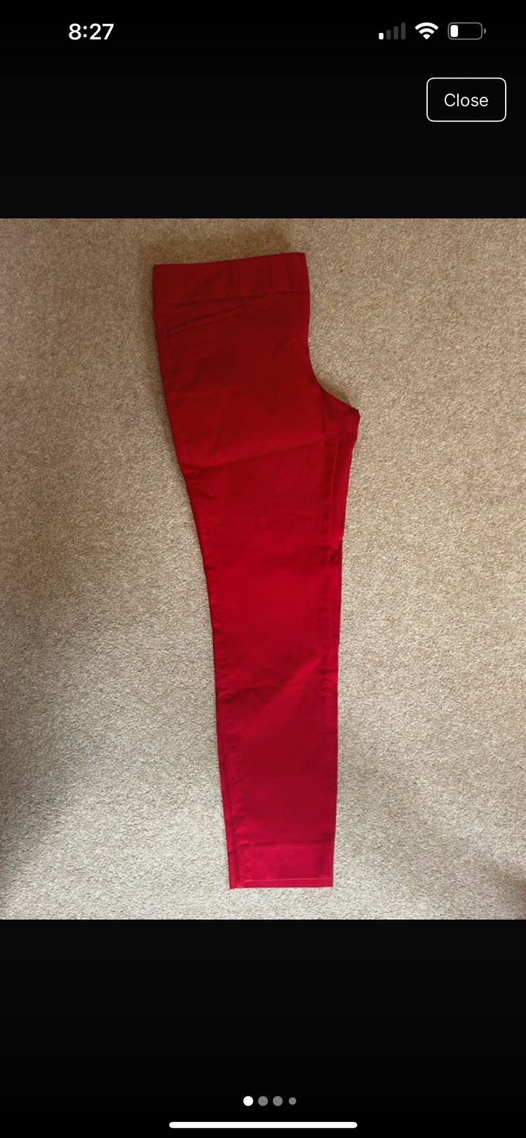 THE LIMITED The Limited Red Stretch Pants product image