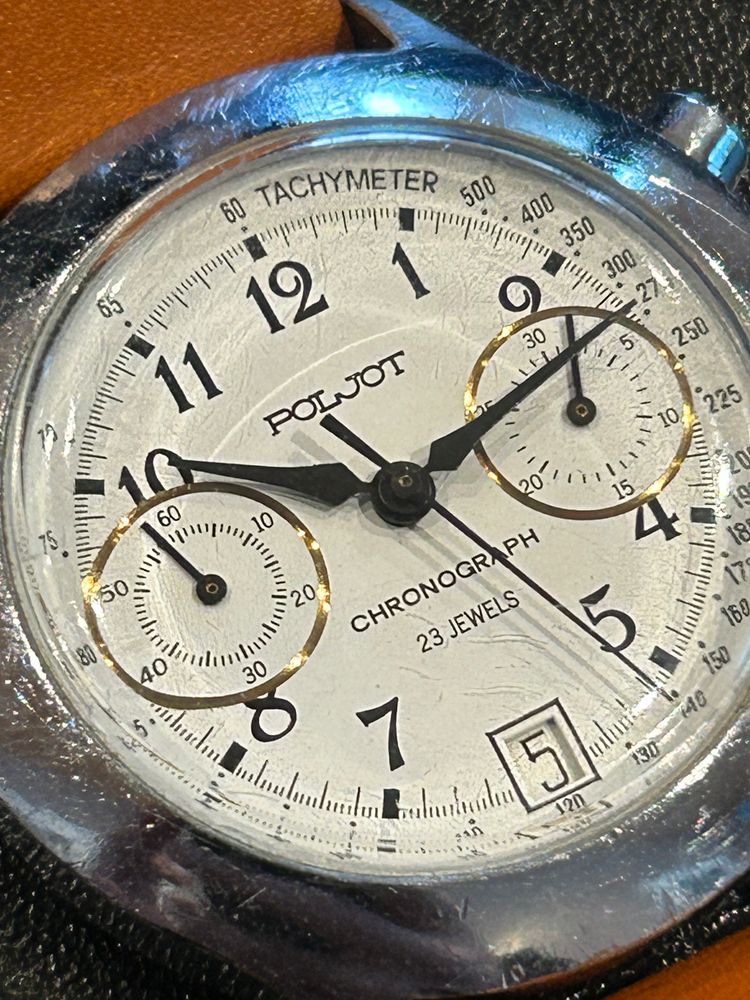 Vintage Poljot Chronograph manual wind  Watch  image 6