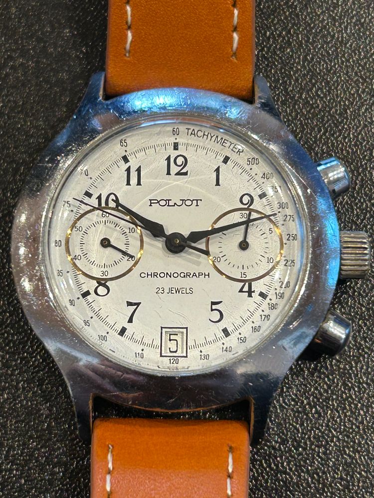 Vintage Poljot Chronograph manual wind Watch