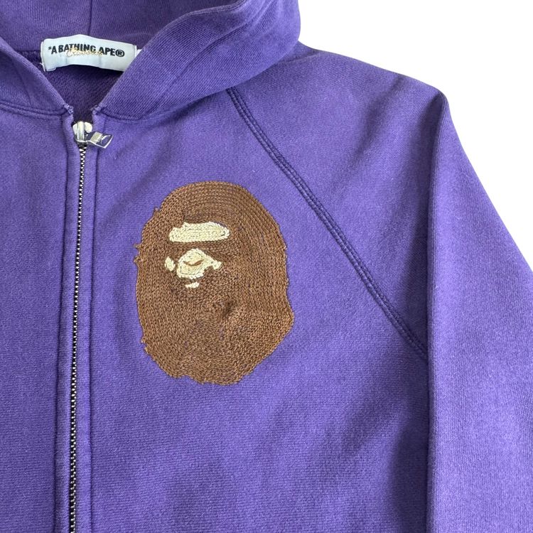 A Bathing Ape Bape Full-Zip Hoodie Purple image 9