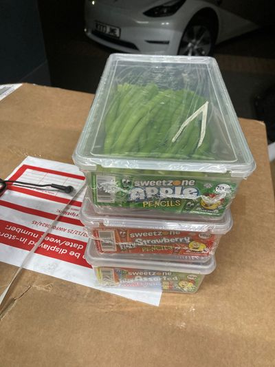 3KG!!!! Sweetzone Apple, Strawberry, And Assorted Pencils Candy