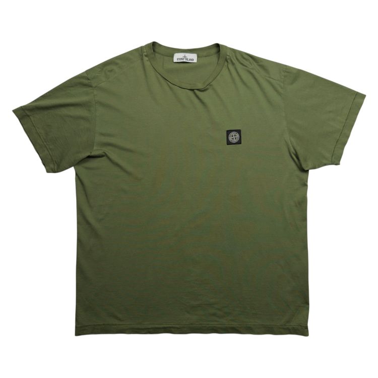 Stone Island Compass Patch T-Shirt - Olive Green image 1