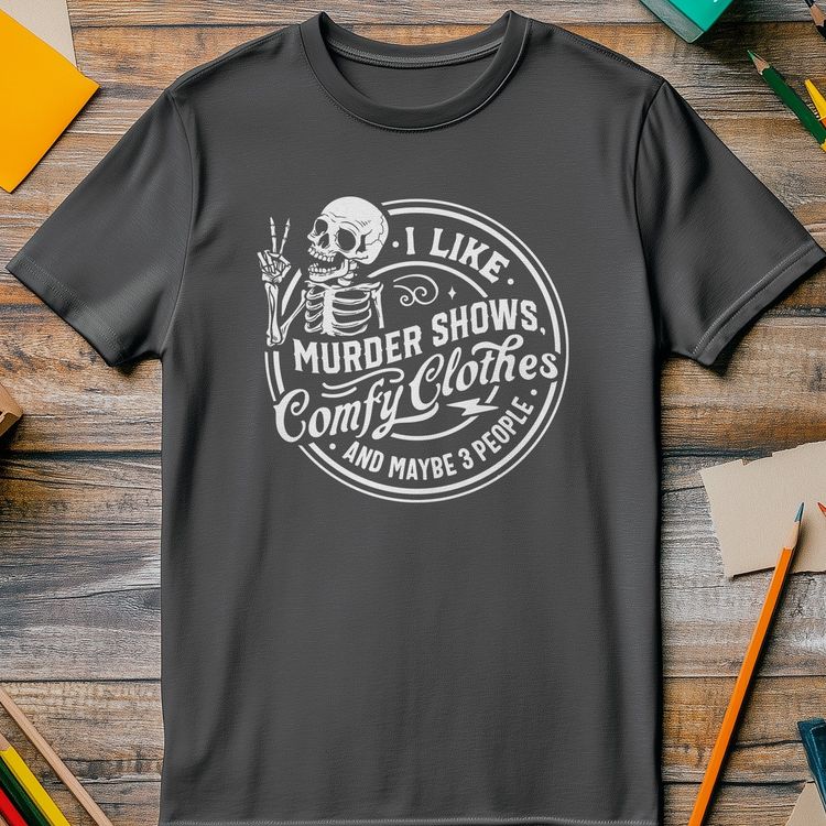I Like Murder Shows T-Shirt AU image 3