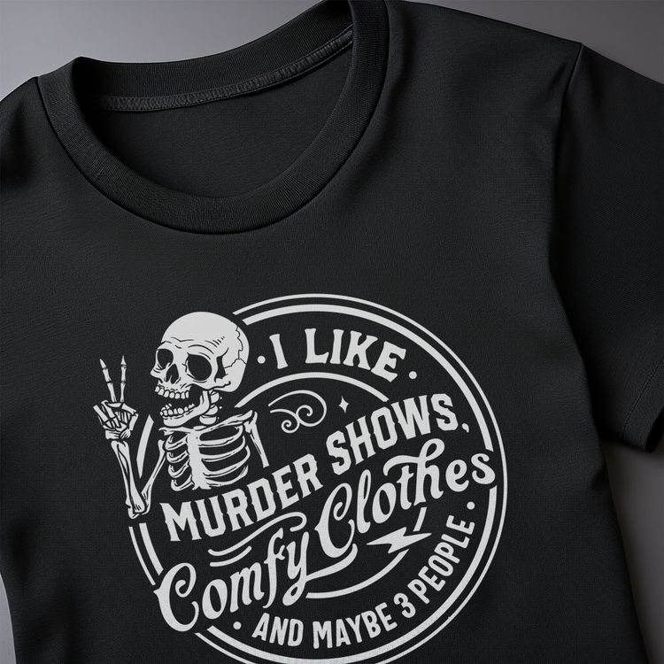 I Like Murder Shows T-Shirt AU image 4