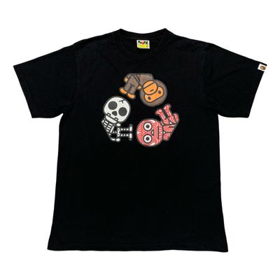 Bape Large Recycle Baby Milo Black Tee A Bathing Ape