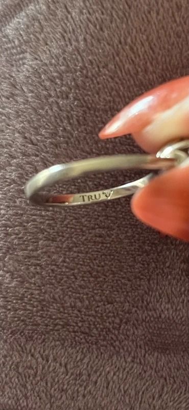 Silver Ring With Clear Gemstone image 1