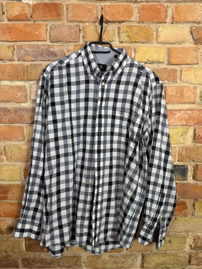Bogner Black And White Checkered Long Sleeve Shirt