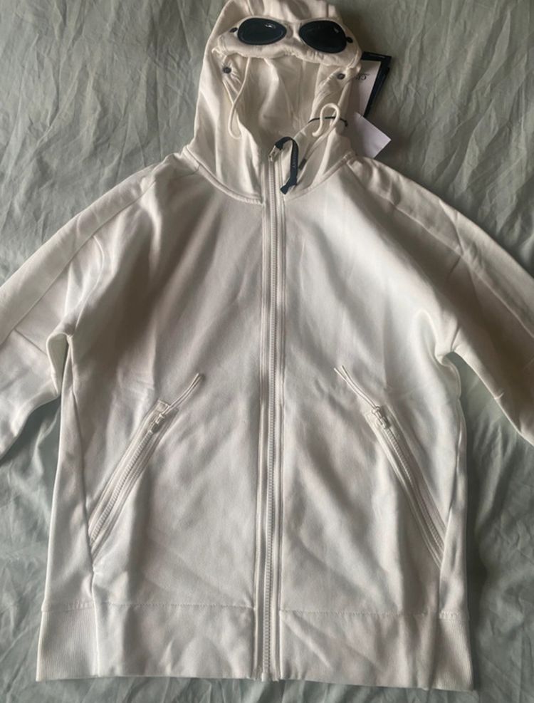 CP company goggle hoodie