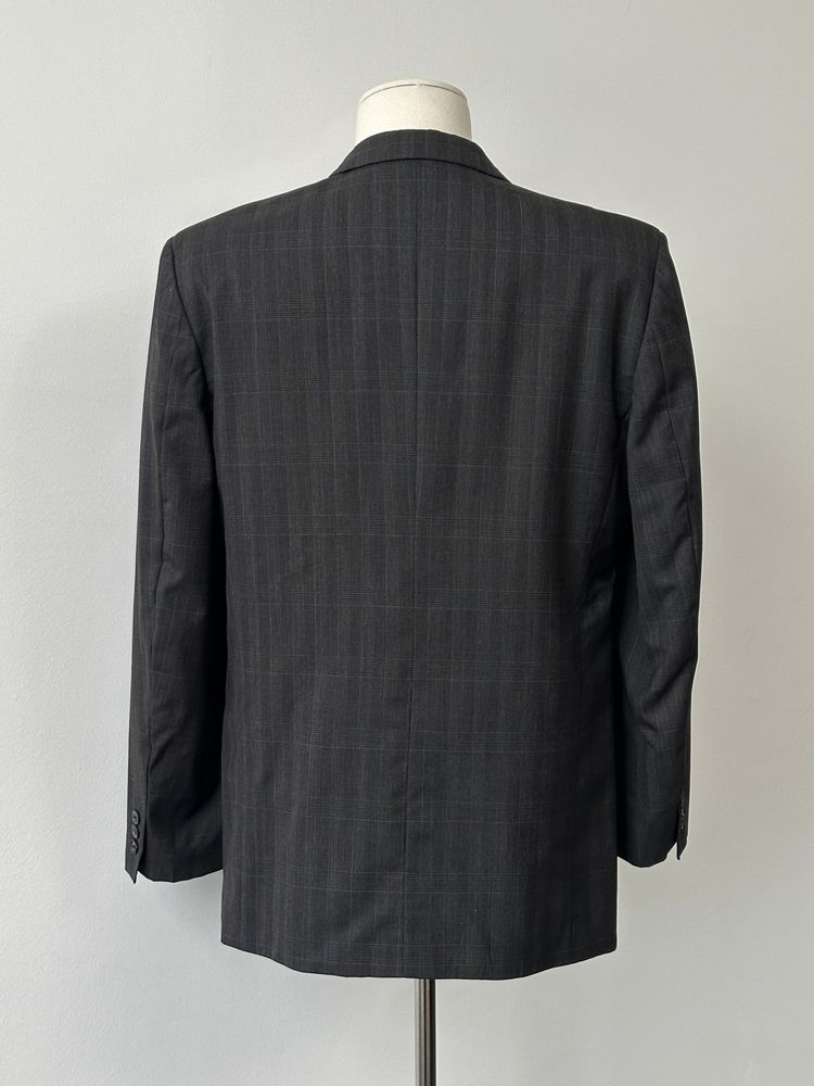 Yves Saint Laurent 1990s Pure Wool Check Single Breasted Blazer - 44R image 4