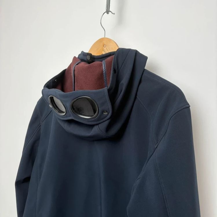 CP Company Navy Soft Shell Goggle Jacket image 4