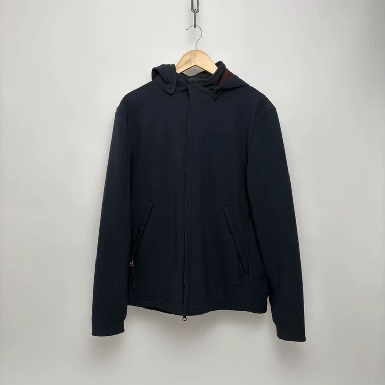 CP Company Navy Soft Shell Goggle Jacket image 1