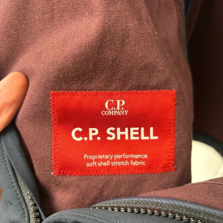 CP Company Navy Soft Shell Goggle Jacket image 7