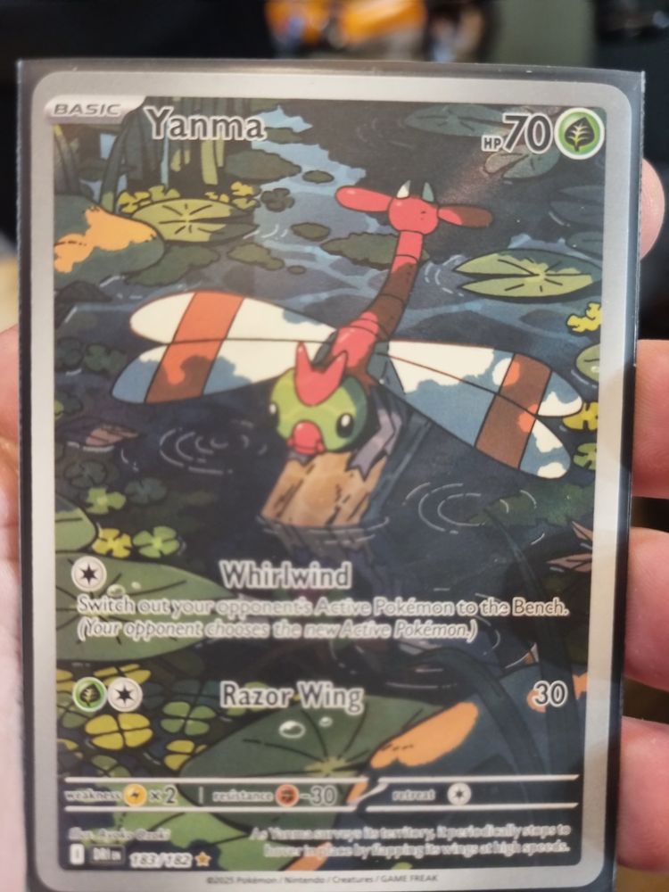 Yanma 183/182 - Illustration Rare Destined Rivals Pokemon TCG NM image 1