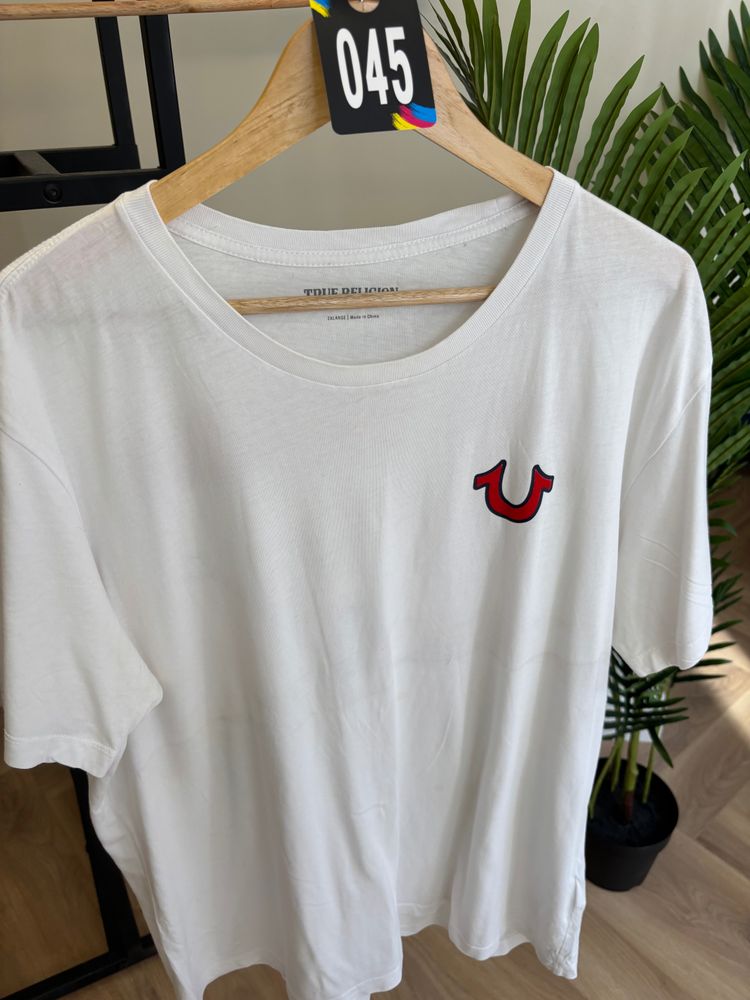 True Religion White Graphic T-Shirt