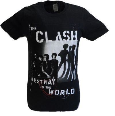 Mens Black Official The Clash Westway To The World T Shirt 1