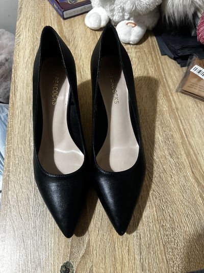 Aldo Black Pointed Toe Heels