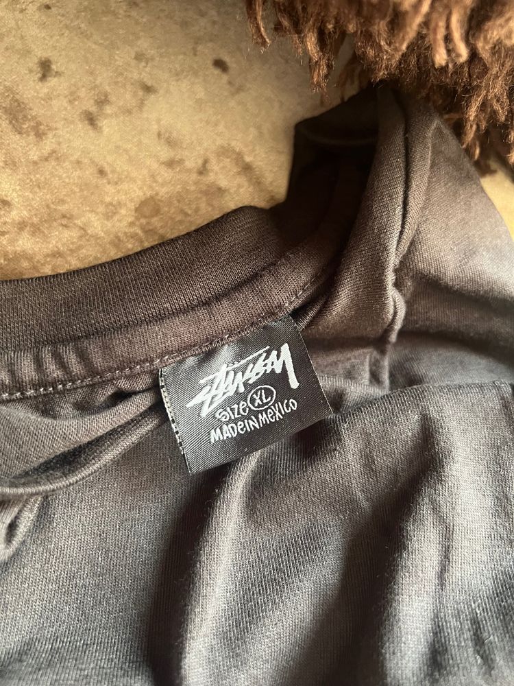 Stussy Black T-Shirt With Dice Graphic imagen 3