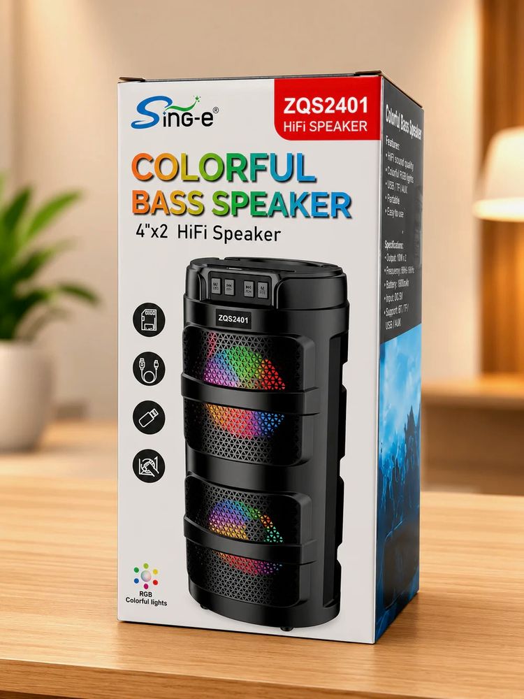 Sing-E Zqs2401 Colorful Bass Hifi Speaker