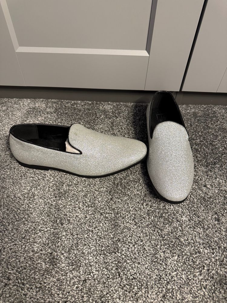Truffle Man Silver Glitter Loafers imagen 2